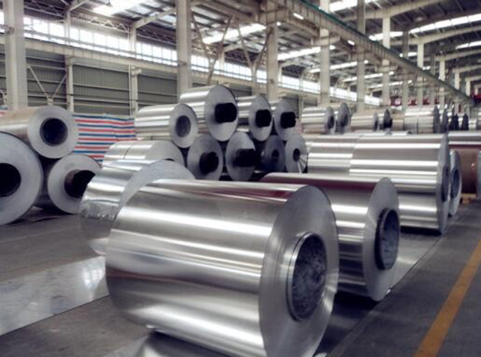 Four steps of coating aluminum roll forming